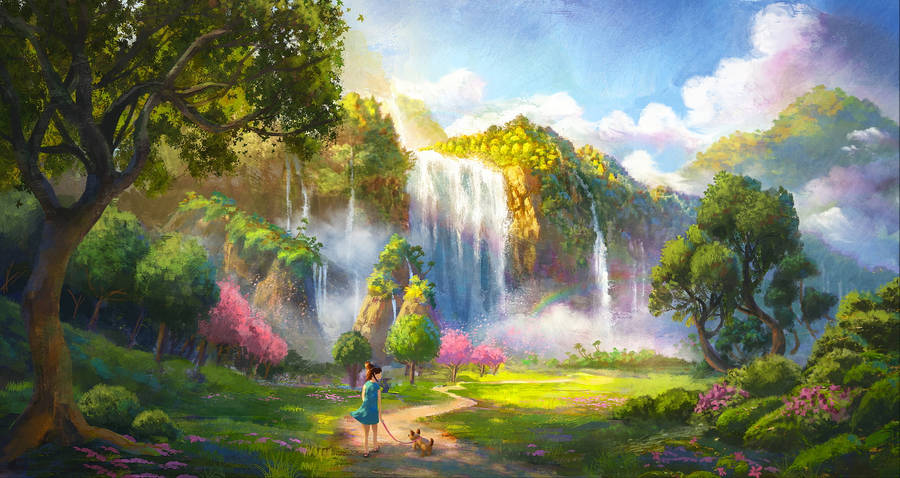 Beautiful Nature Art Drawing Wallpaper