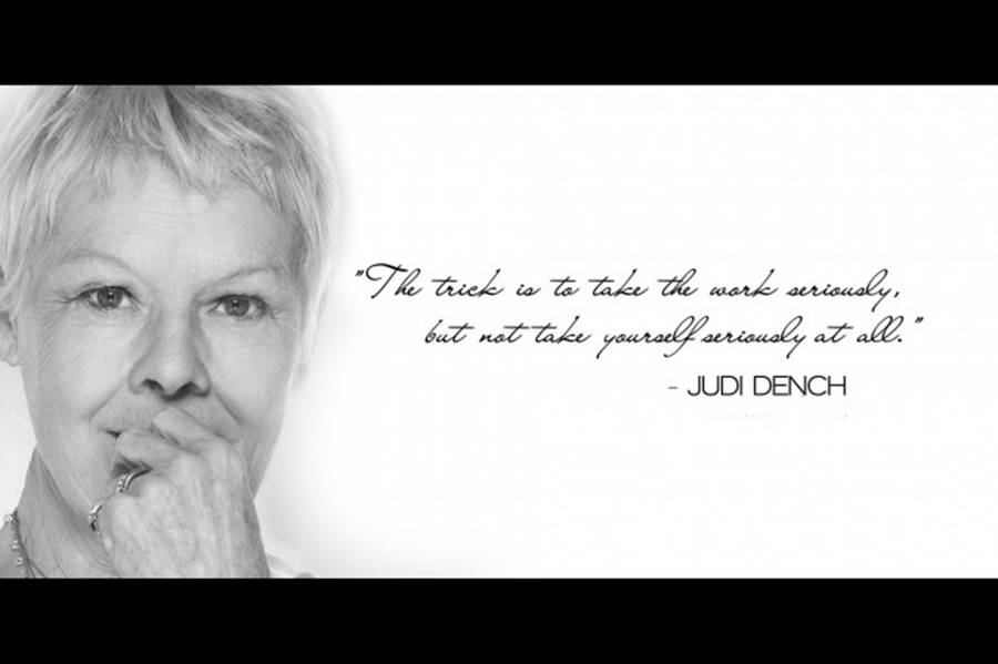 Beautiful Poster Of Judy Dench Wallpaper