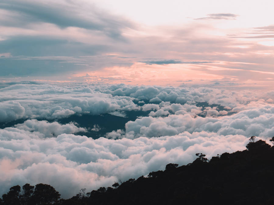 Beautiful Sky From Mountaintop Wallpaper