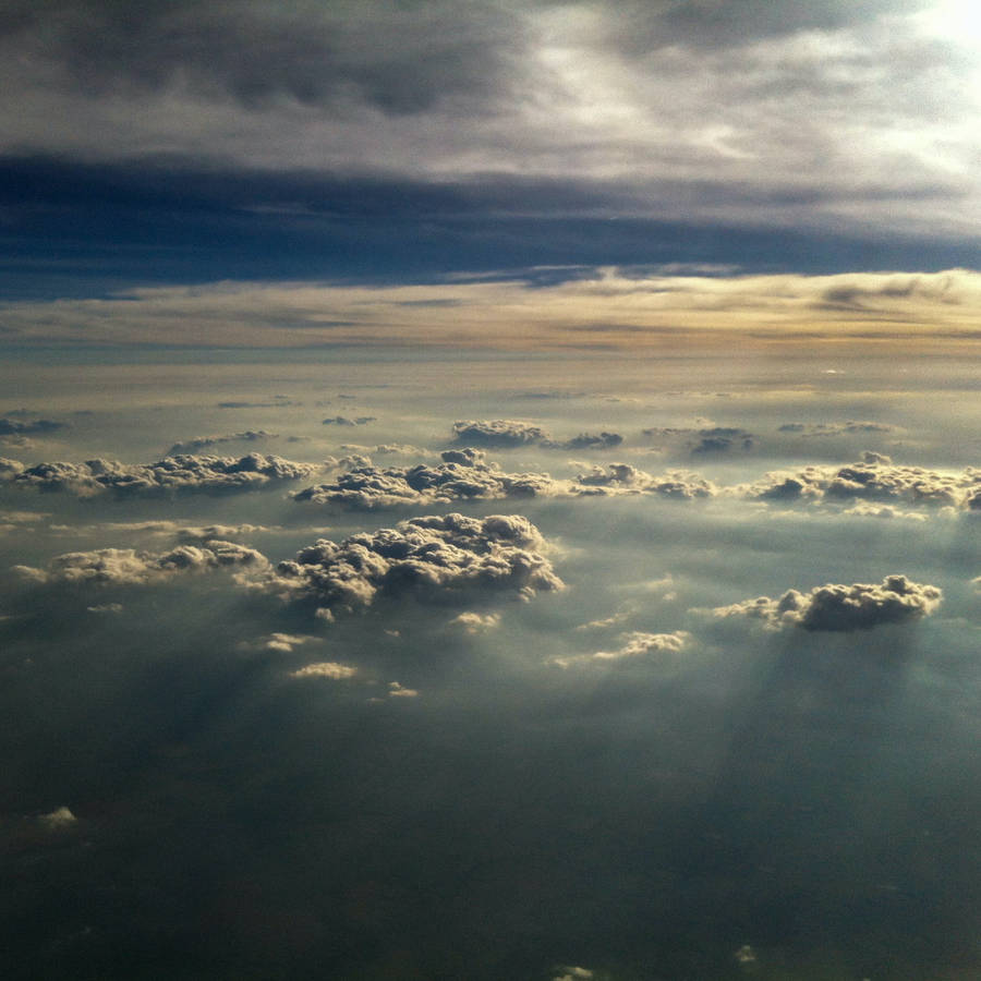 Beautiful Sky Over Clouds Wallpaper