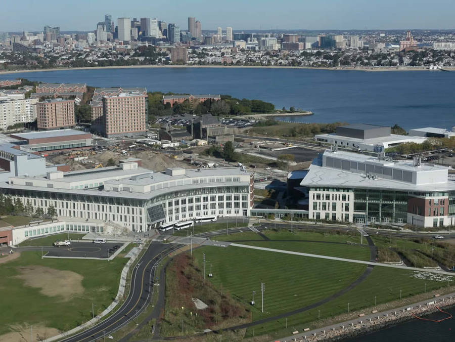 Beautiful View Of The University Of Massachusetts Boston Campus Wallpaper