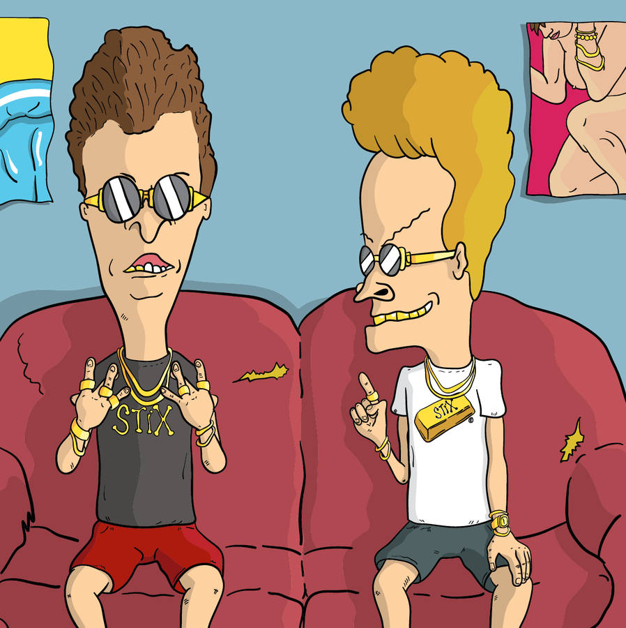 Beavis And Butt Head Gold Chains Wallpaper