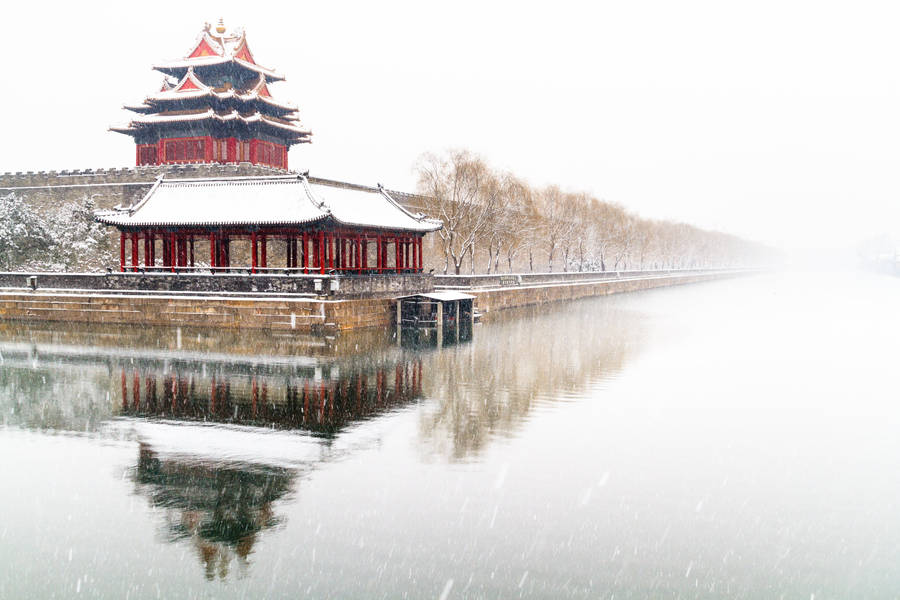 Beijing Forbidden City In Snow Wallpaper