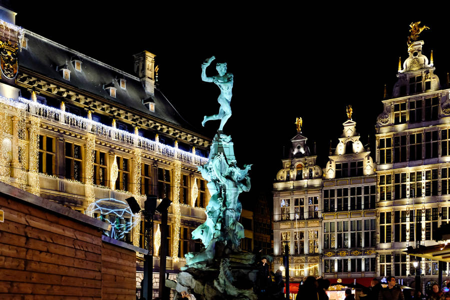 Belgium Brabo's Monument Wallpaper