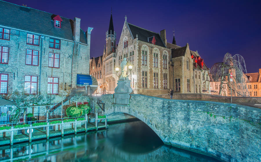 Belgium Bruges Bridge Wallpaper