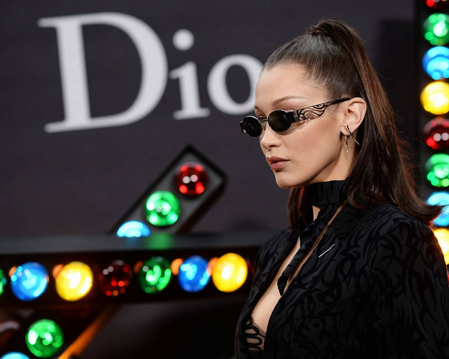 Bella Hadid Attends Christian Dior Show Wallpaper