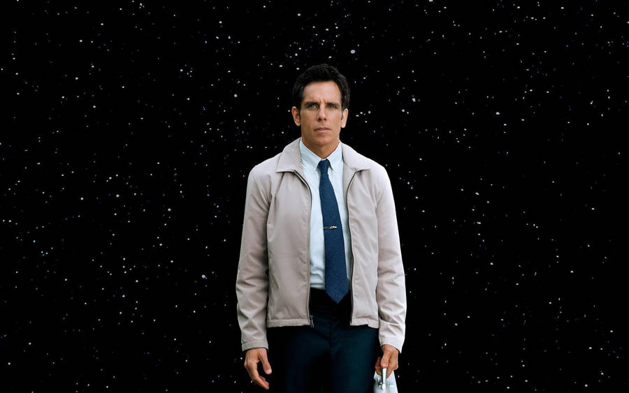 Ben Stiller Against Starry Sky Wallpaper