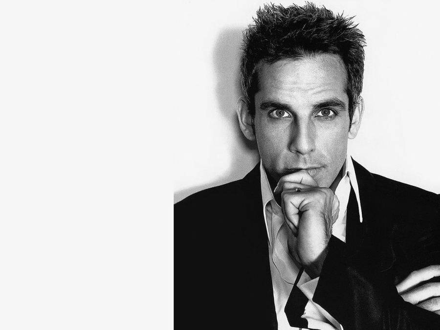 Ben Stiller Black And White Photo Wallpaper