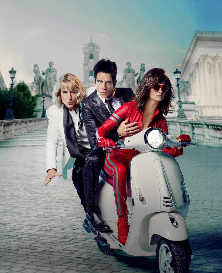 Ben Stiller With Owen And Penelope Wallpaper