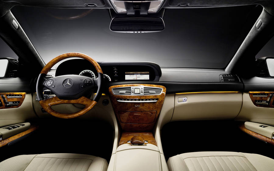 Benz 4k Interior Look Wallpaper