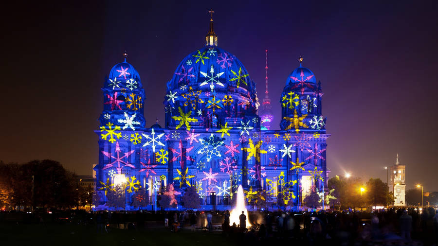 Berlin Cathedral Festival Of Lights Wallpaper