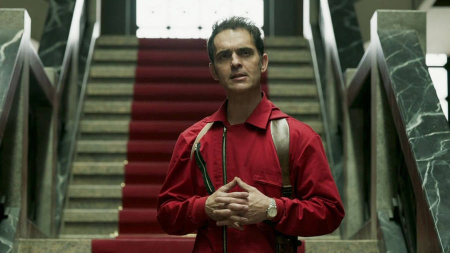 Berlin Money Heist Stairs Wallpaper