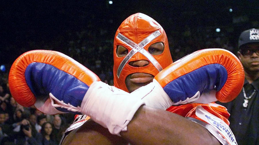 Bernard Hopkins Behind An Orange Mask Wallpaper