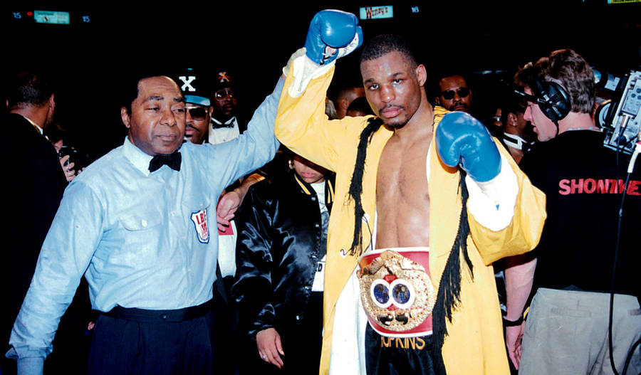 Bernard Hopkins Winning A Title Wallpaper