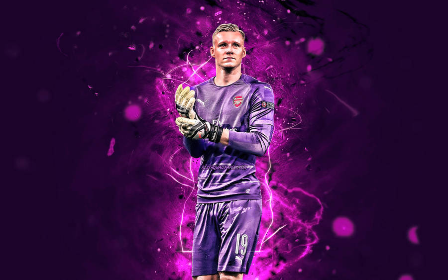 Bernd Leno Abstract Purple Background Wallpaper