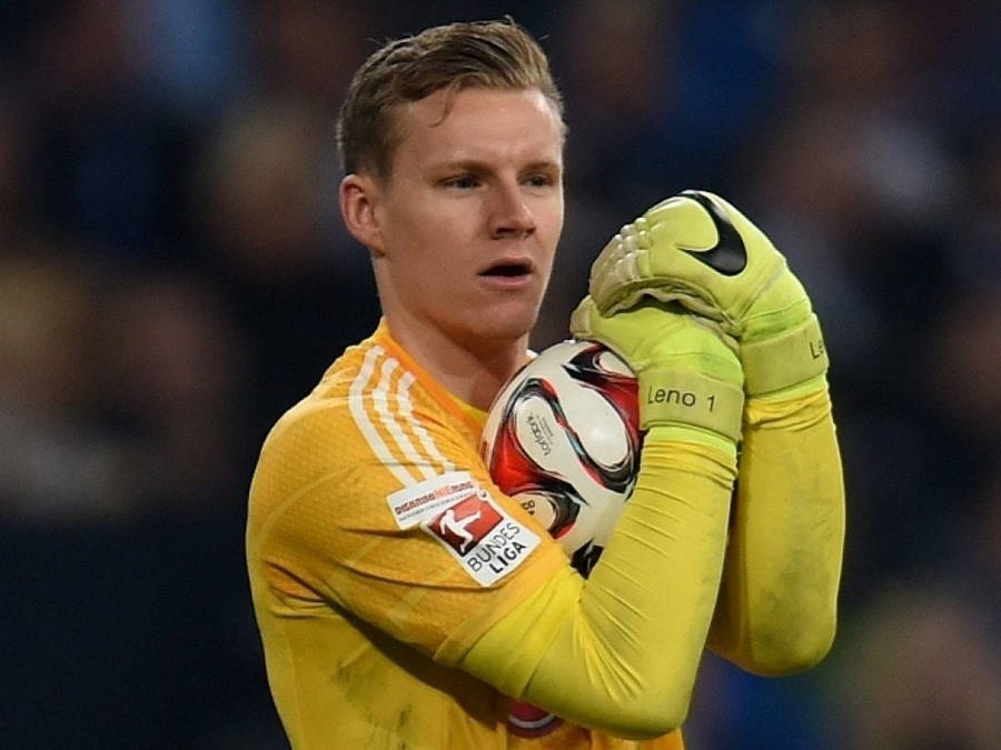 Bernd Leno Hugging The Ball Wallpaper