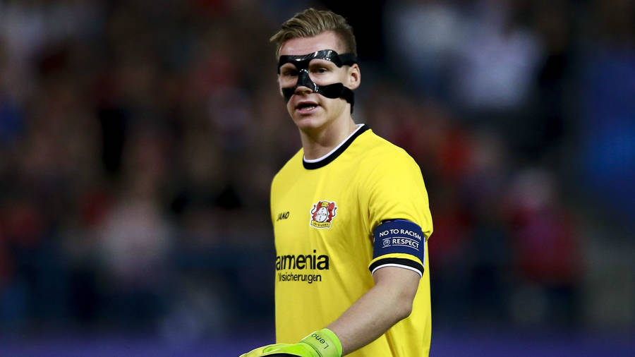 Bernd Leno Wearing Face Paint Wallpaper