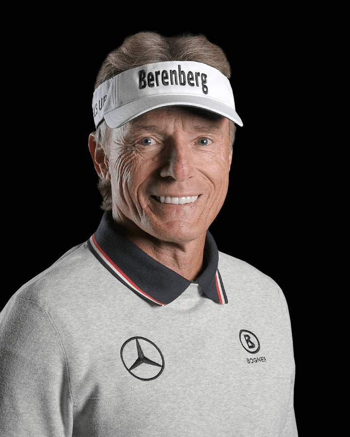 Bernhard Langer On White Background Wallpaper