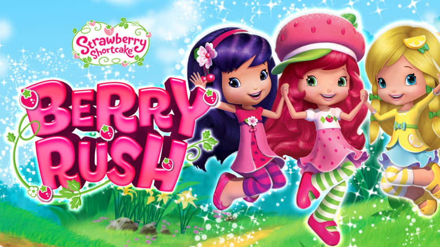 Berry Rush Strawberry Shortcake Logo Wallpaper