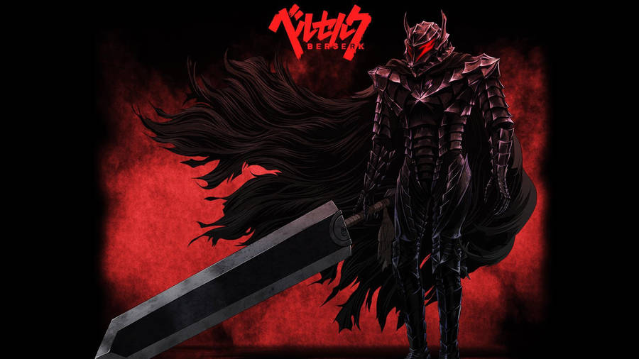 Berserk 4k Guts In Black Armour Wallpaper