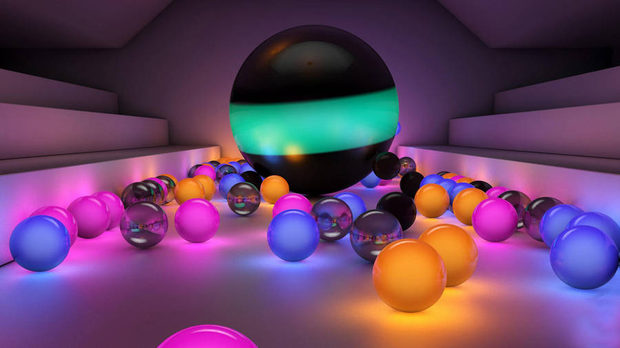 Best 3d Hd Glowing Marbles Wallpaper