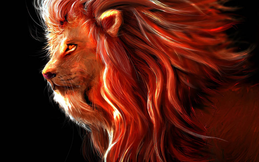 Best 4k Uhd Lion Art Wallpaper