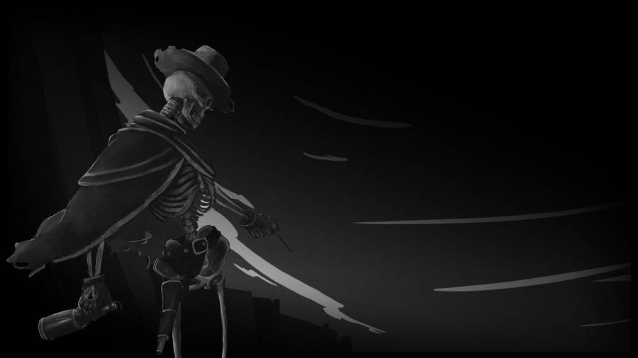 Best Dark Cowboy Skeleton Wallpaper