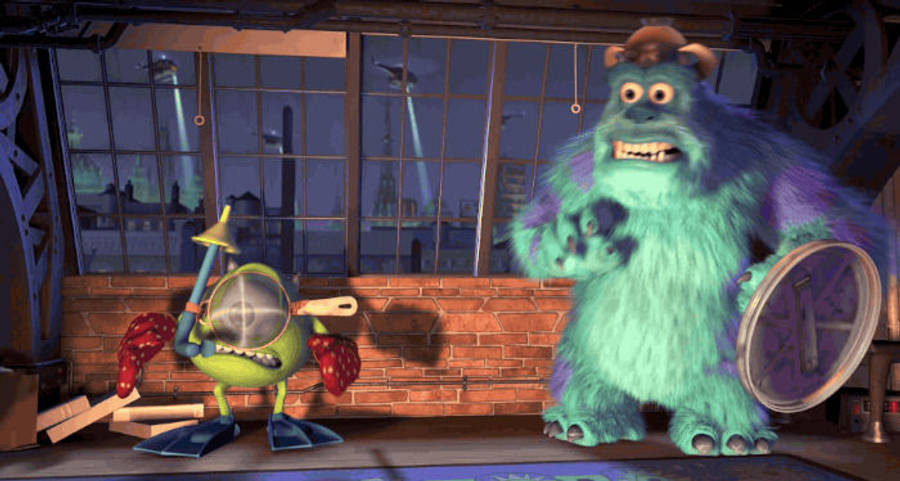 Best Friends Together Monsters Inc Wallpaper