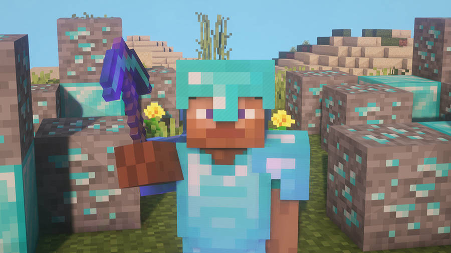 Best Minecraft Diamond Armor Steve Wallpaper