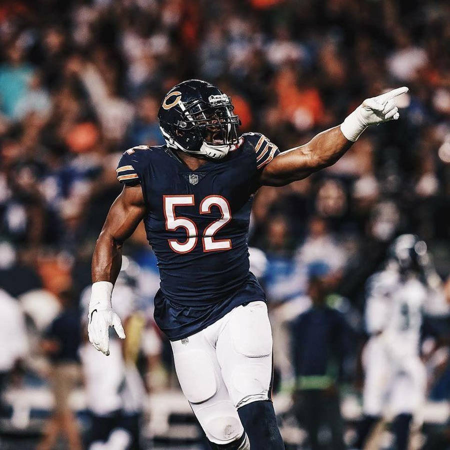 Best Nfl Chicago Bears Outside Linebacker Khalil Mack Wallpaper