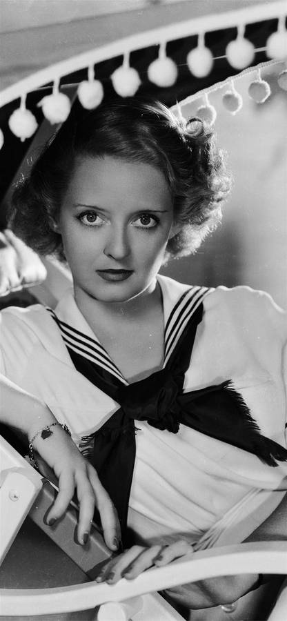 Bette Davis In A Sailor Dress Wallpaper