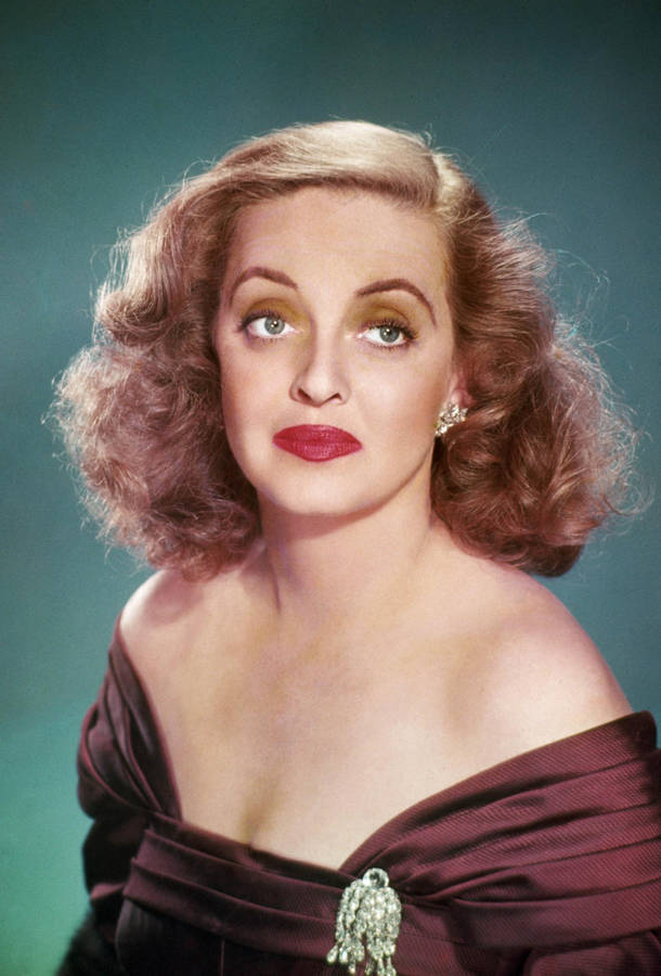 Bette Davis Restored Vintage Photograph Wallpaper