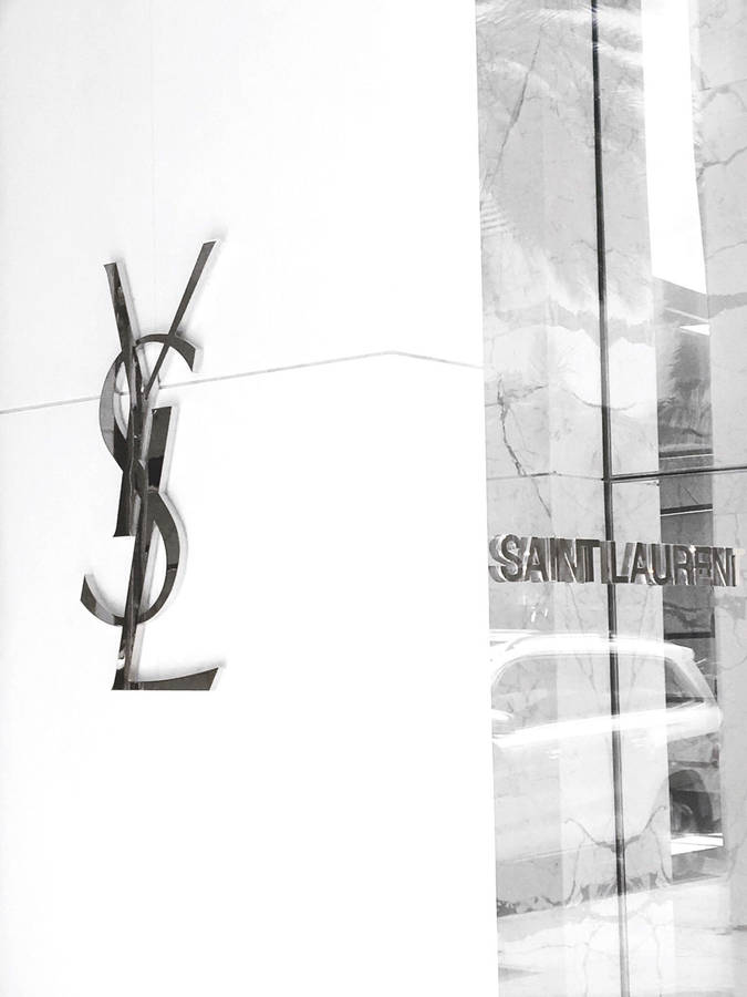 Beverly Hills Ysl Logo Wallpaper