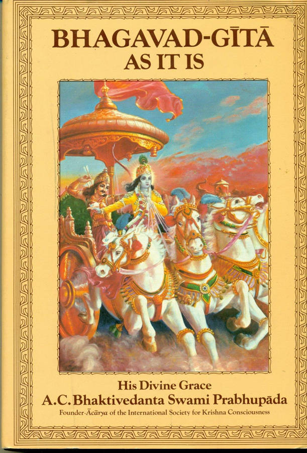 Bhagavad Gita As It Is Book Cover Wallpaper