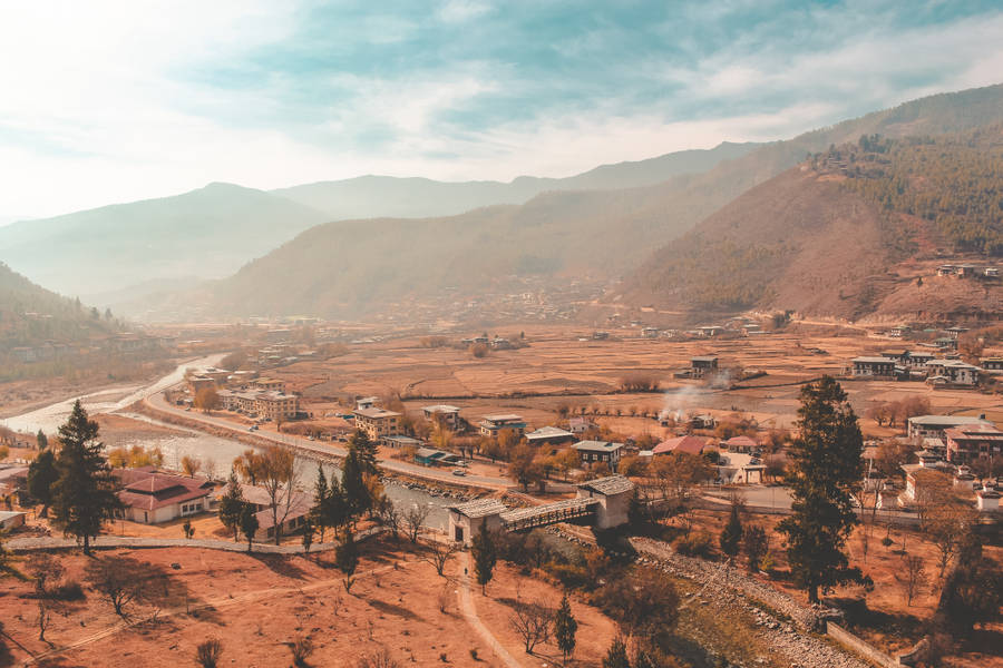 Bhutan Paro Dzong Wallpaper