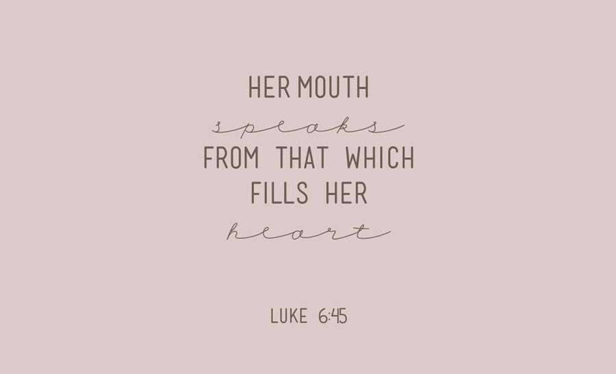 Bible Verse Luke Gospel Lilac Wallpaper