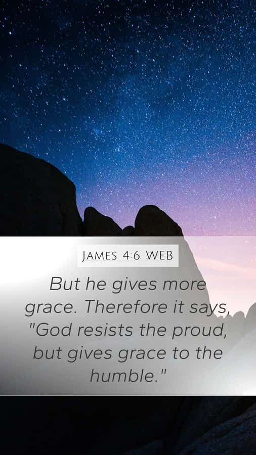 Bible Verse Proud Dark Wallpaper