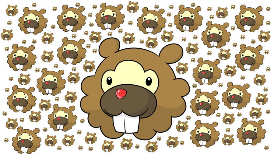 Bidoof Pattern Wallpaper