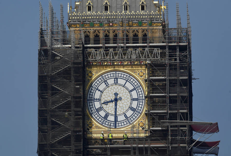 Big Ben's Scaffolding Wallpaper