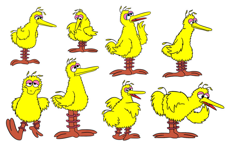 Big Bird Drawing Wallpaper