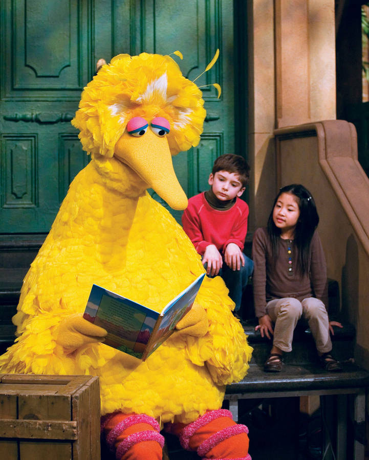 Big Bird Storytelling Wallpaper