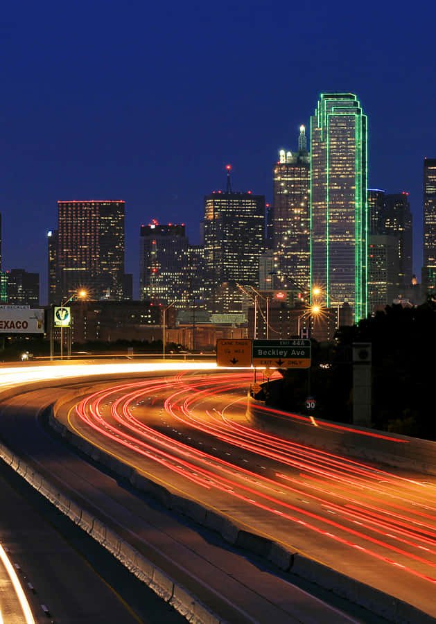 Big D And Night Life In Downtown Dallas, Texas Wallpaper
