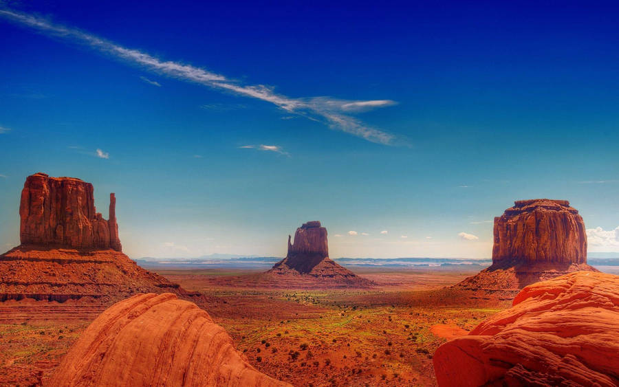 Big Rocks At Monument Valley Wallpaper