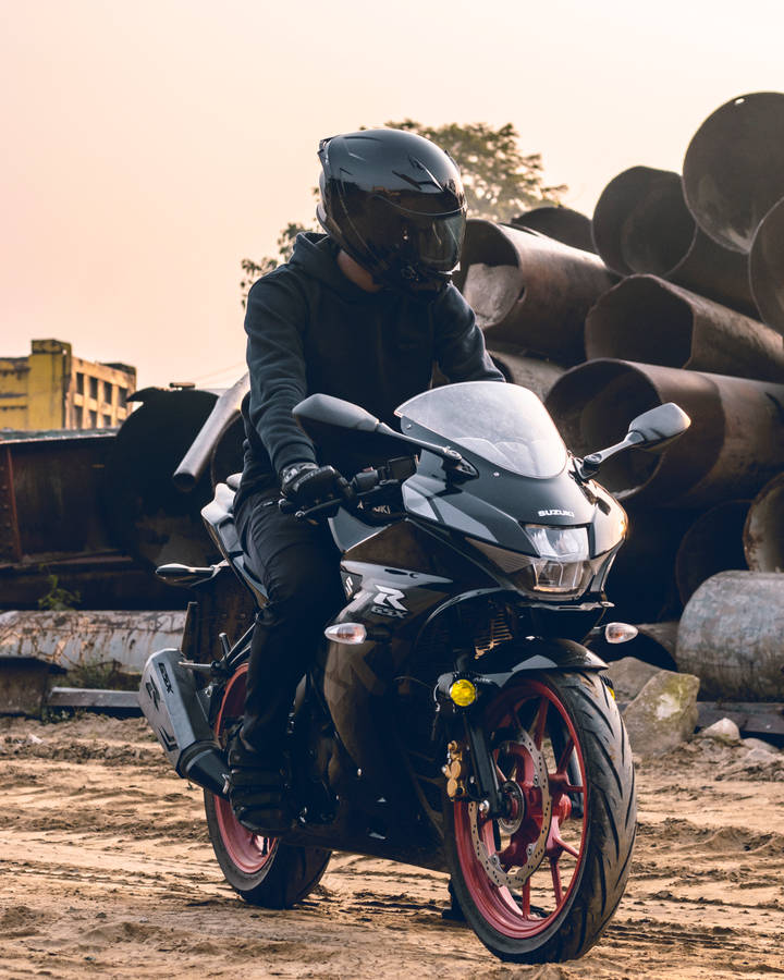 Bike Lover In Scrap Yard Wallpaper