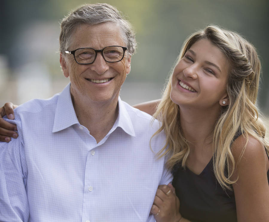 Bill Gates And Phoebe Adele Gates Wallpaper