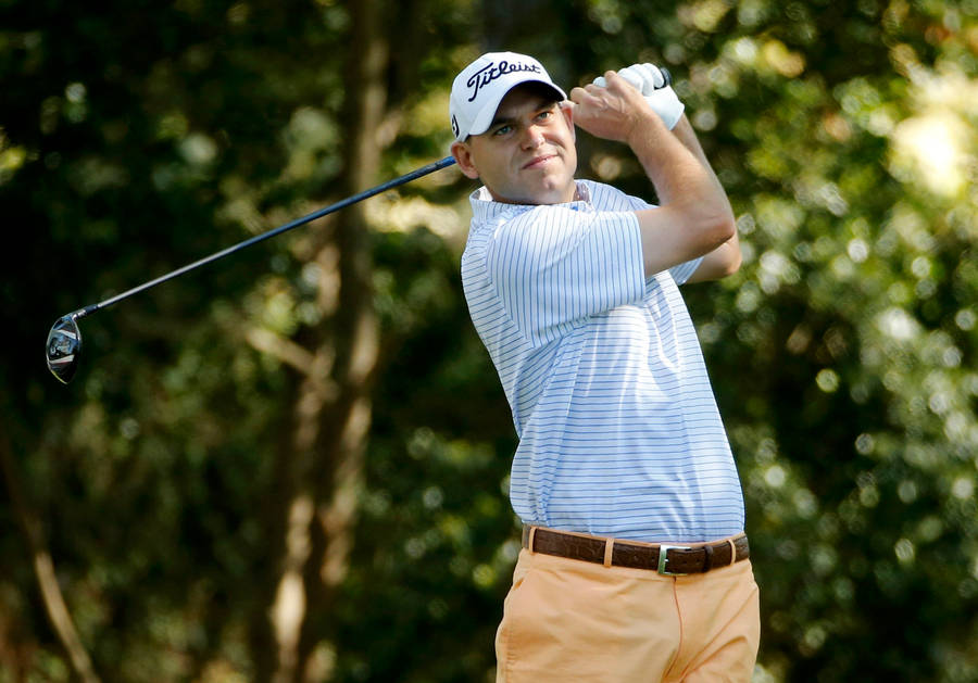 Bill Haas Holding His Golf Club Wallpaper