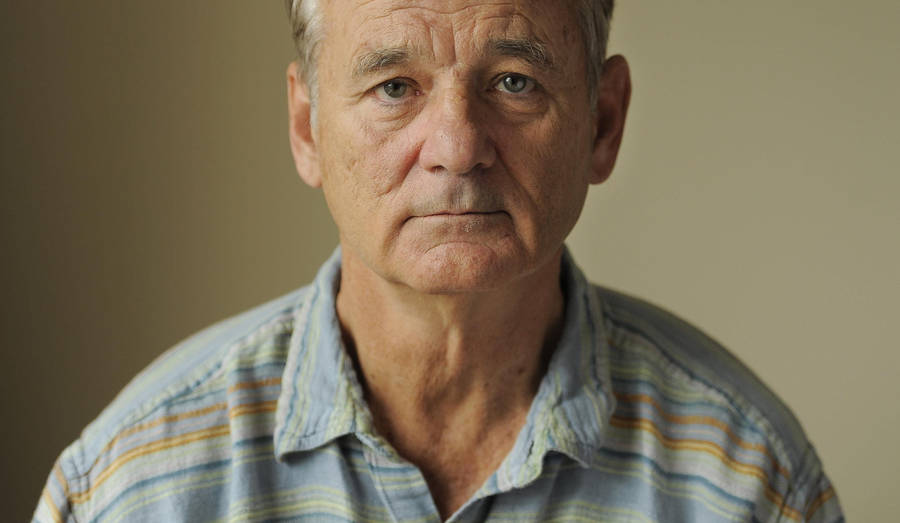 Bill Murray American Actor Serious Portrait Wallpaper