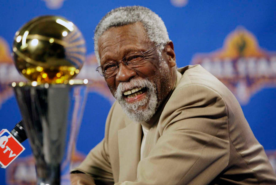 Bill Russell Humble Smile Nba Championship Wallpaper