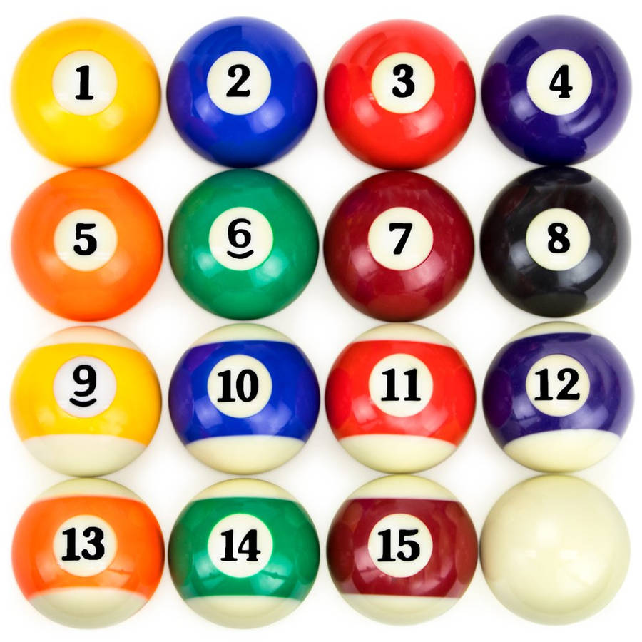 Billiards Balls In A Row Wallpaper