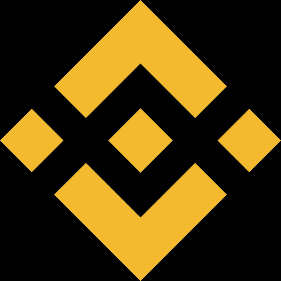 Binance Yellow Rhombus Wallpaper
